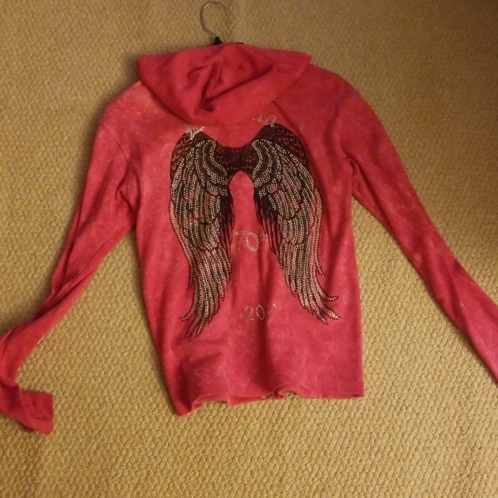 Full zip daytona 2011 pink hoodie